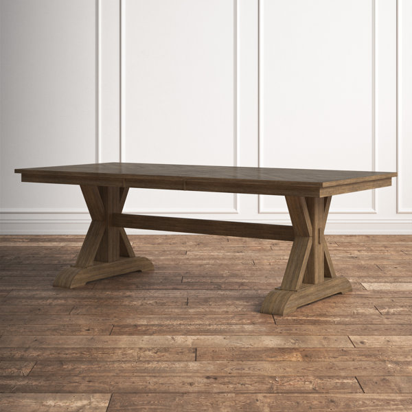 Kelly Clarkson Home Lindsey Extendable Trestle Dining Table & Reviews ...